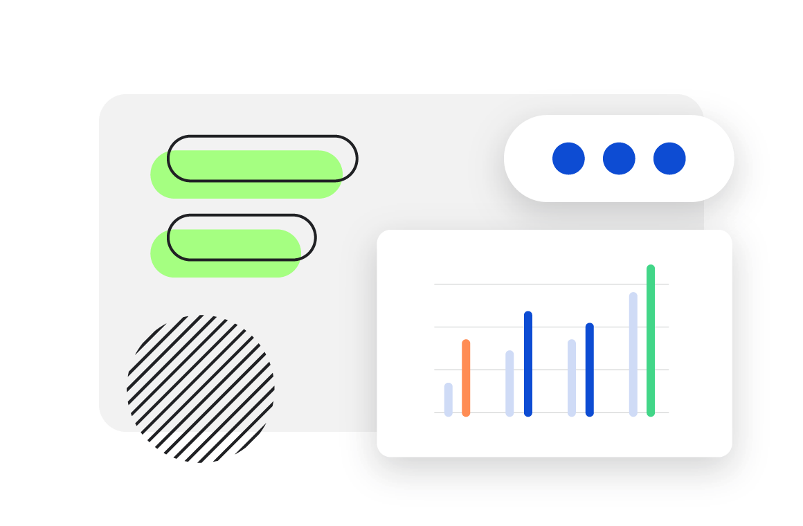 Data visualization with bar chart.