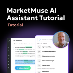 MarketMuse AI assistant tutorial